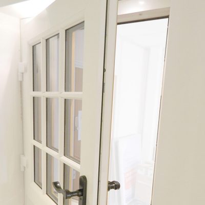 White uPVC stable door