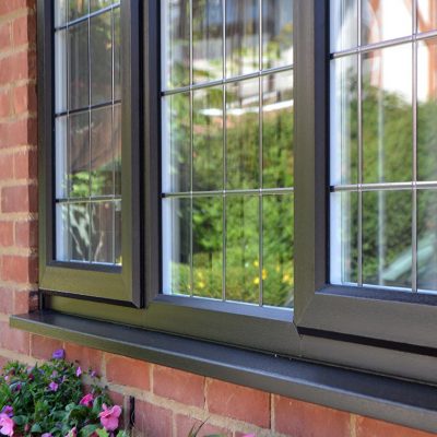 Grey uPVC Casement Windows from Calibre