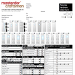Masterdor Craftsman Door Order Form