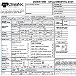 Rehau Door Order Form