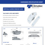 Vertical Sliding Window Lock from Climatec