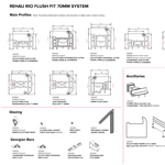 Rehau Total 70 Profile Chart