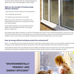 Information on energy efficient windows