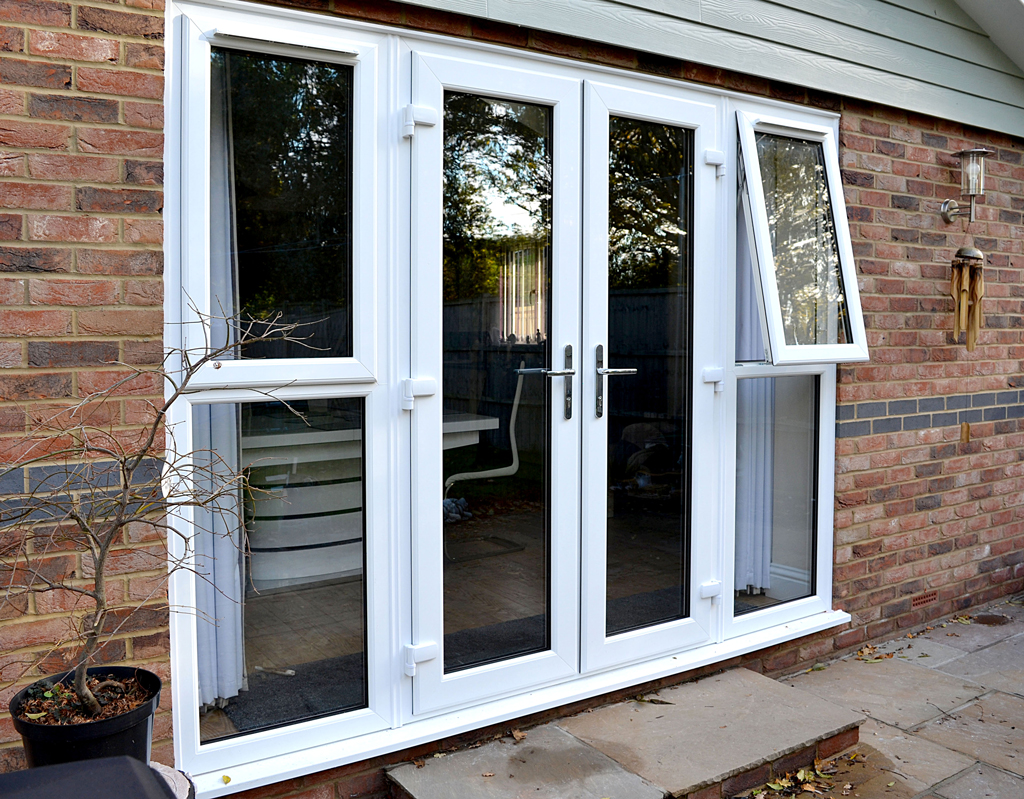 UPVC French Door with Sidelights