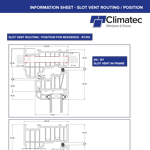 Information sheet showing positioning of Slot Vents in Residence Windows