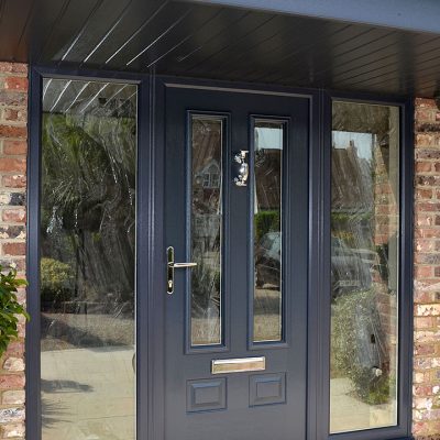 Anthracite Grey Solidor with Glazed Side Panels