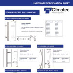 Stainless Steel Pull Handles from Climatec Windows