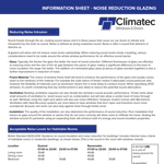 Noise Reduction Glazing - Information Sheet