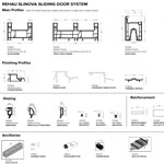 Rehau Slinova Sliding Door Profile Chart
