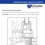 REHAU Cill Adaptor Drawing